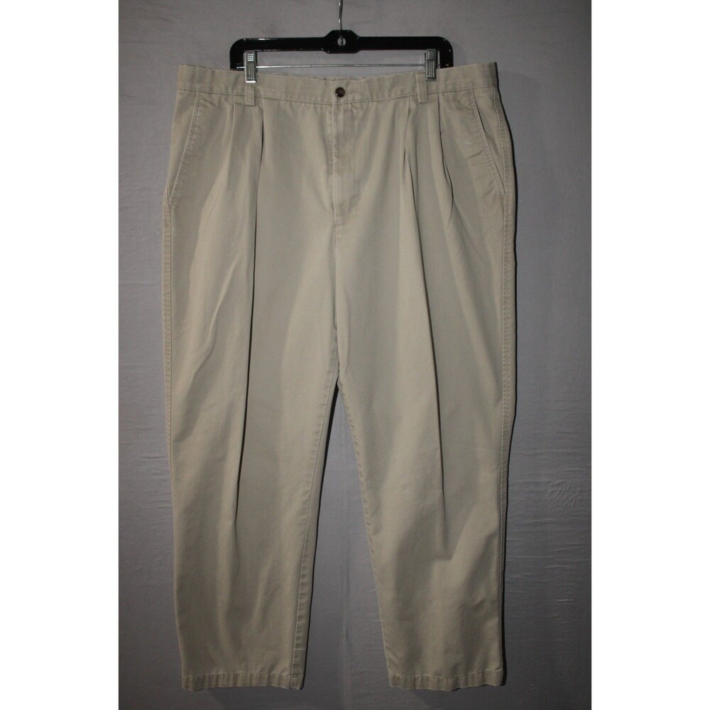 Dockers Recode Pants Mens 42x32 Tan Beige Stain Resistance Classic Vintage